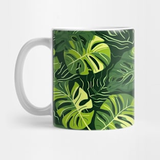 Tropical Minimalism: Monstera Leaf Elegance Mug